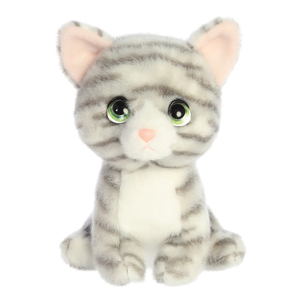 Petites Misty Grey Tabby Cat Soft Toy