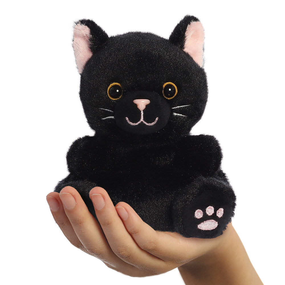 Palm Pals Twilight Black Cat Soft Toy