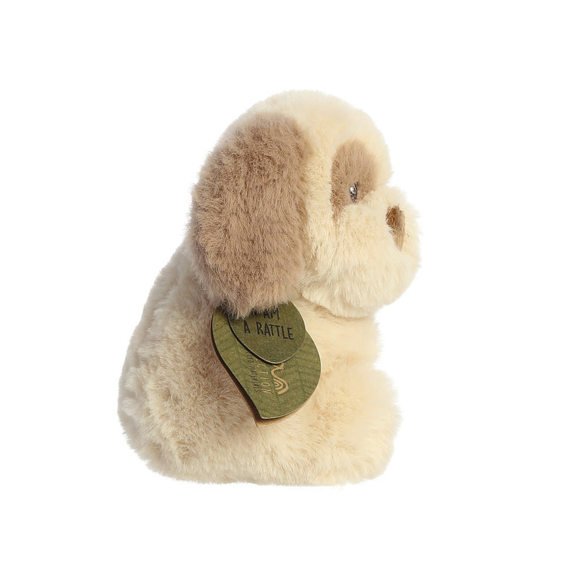 Ebba Eco Toddy Dog Rattle Soft Toy - Aurora World LTD