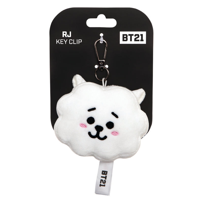 BT21, RJ Plush Key Clip, 4In - Aurora World LTD