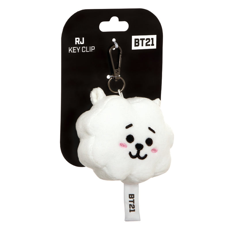 BT21, RJ Plush Key Clip, 4In - Aurora World LTD