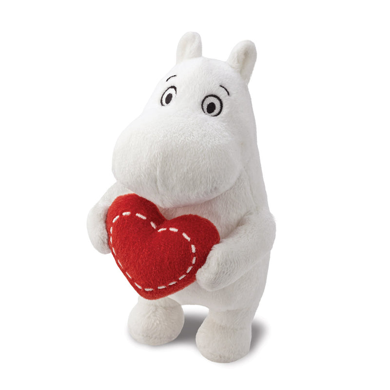 Moomin Standing with Heart Soft Toy - Aurora World LTD