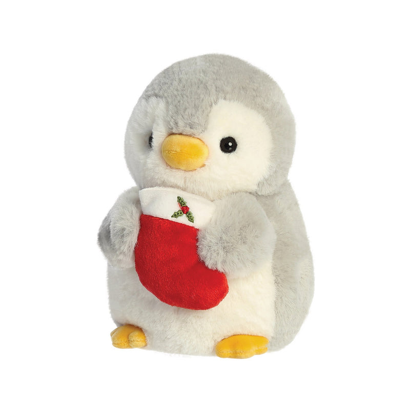 PomPom Penguin w/Stocking Soft Toy - Aurora World LTD