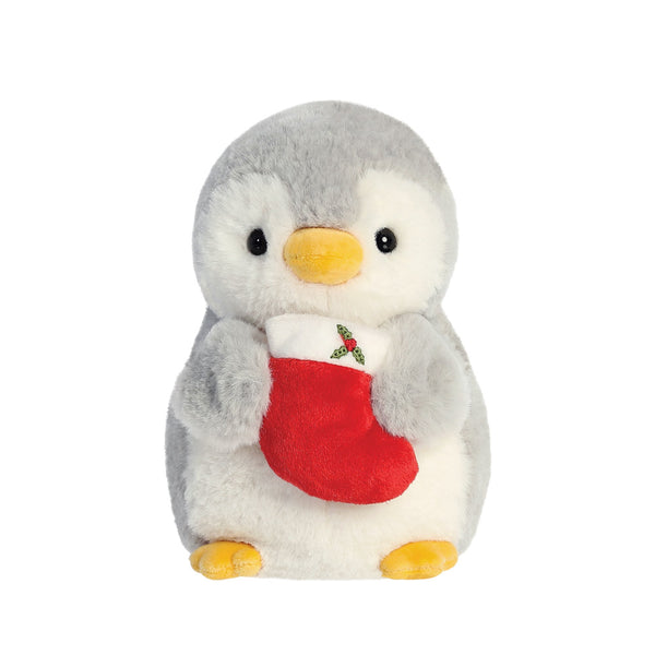 PomPom Penguin w/Stocking Soft Toy - Aurora World LTD