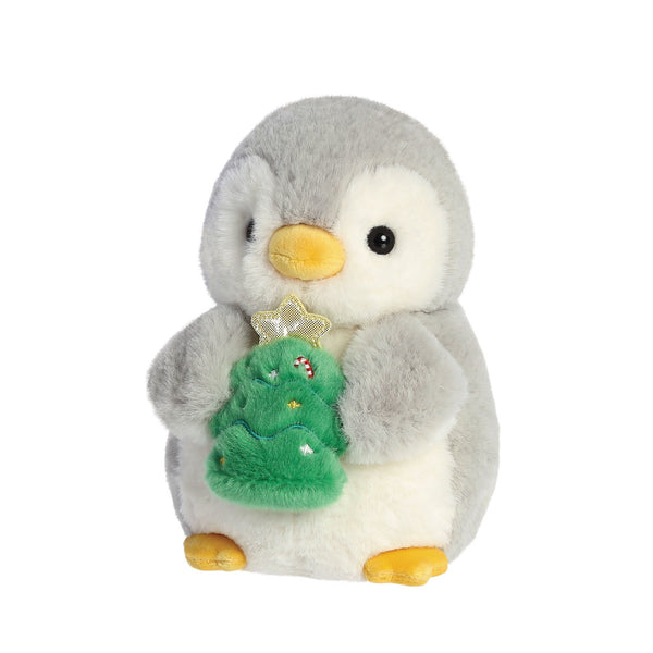 PomPom Penguin w/Xmas Tree Soft Toy - Aurora World LTD