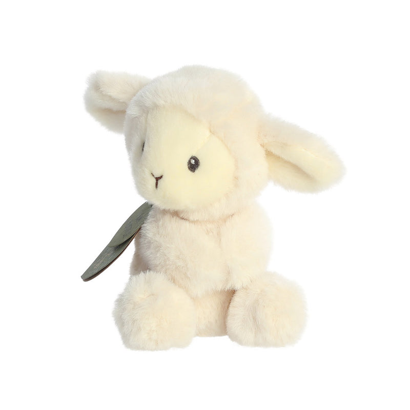 Ebba Eco Laurin Lamb Rattle Soft Toy - Aurora World Ltd