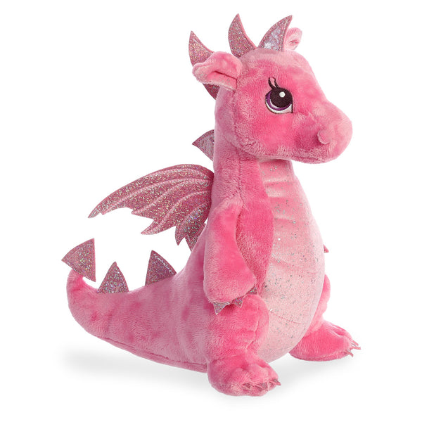 Sparkle Tales Dahlia Pink Dragon Soft Toy - Aurora World LTD