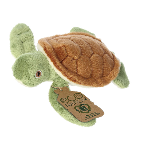 Eco Nation Mini Turtle Soft Toy - Aurora World Ltd