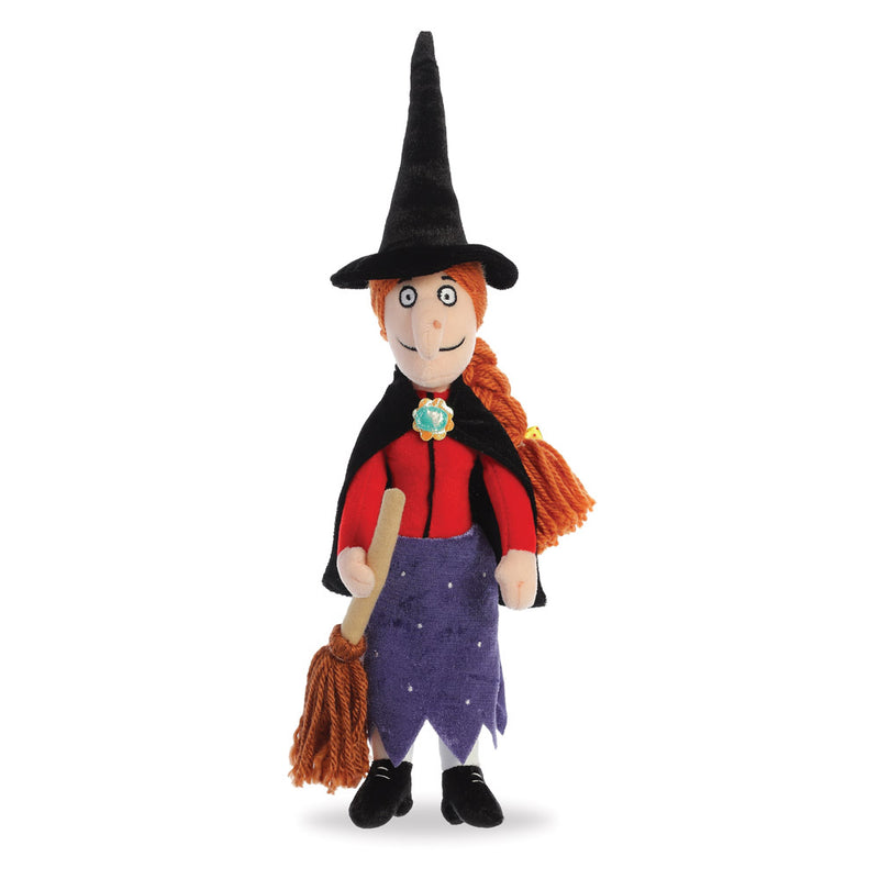 Room on the Broom - Witch w/ Broom Soft Toy - Aurora World LTD