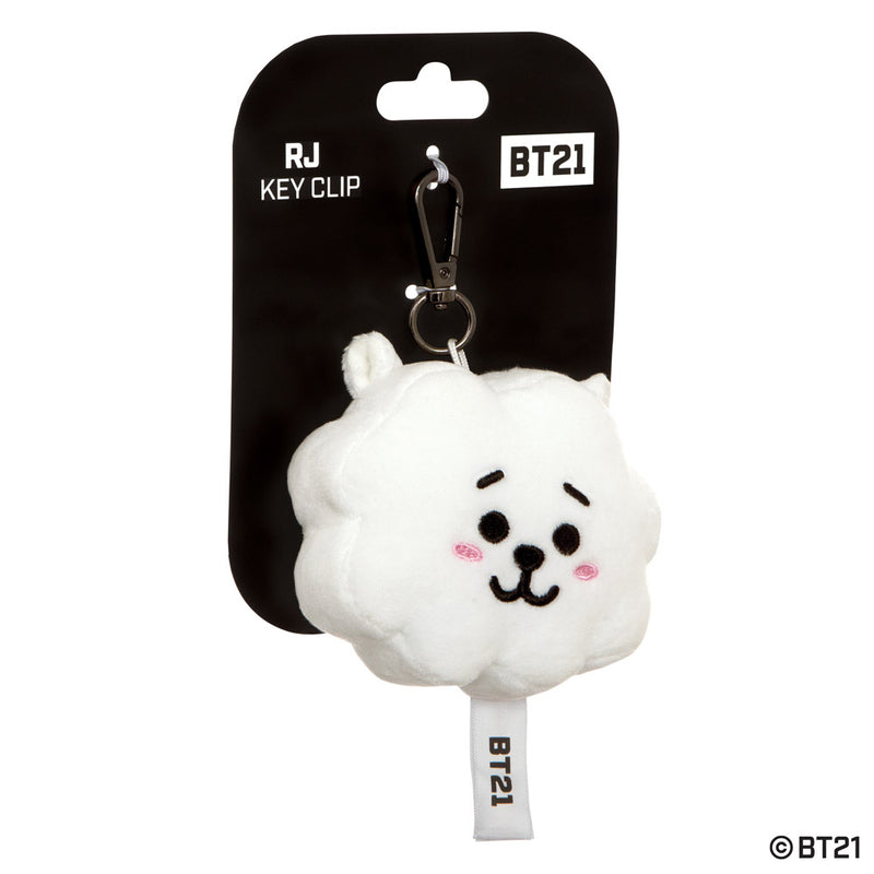 BT21, RJ Plush Key Clip, 4In - Aurora World LTD