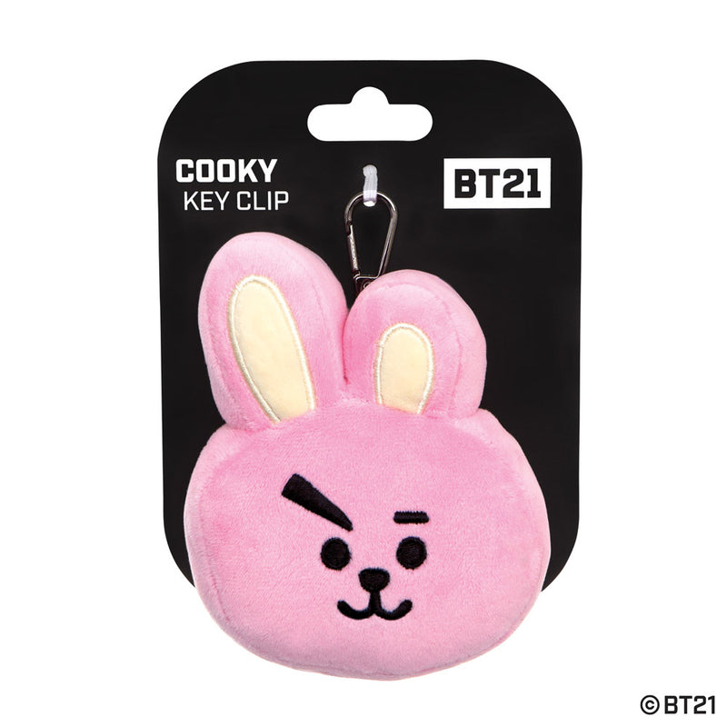 BT21, COOKY Plush Key Clip, 4.5In - Aurora World LTD