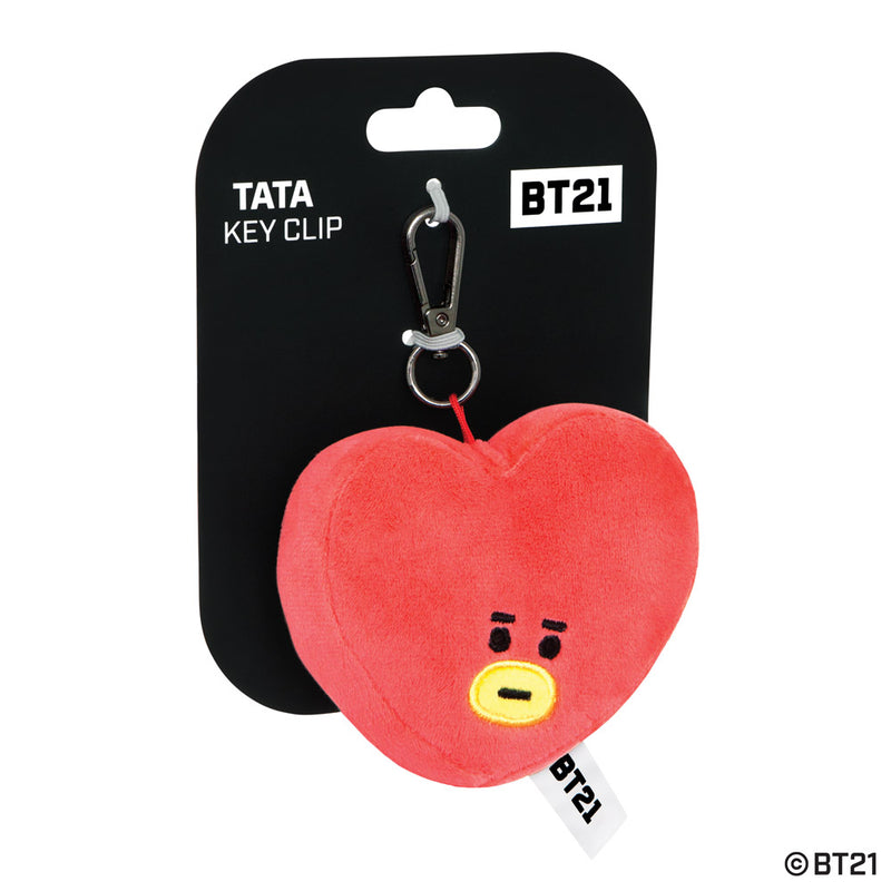 BT21, TATA Plush Key Clip, 4In - Aurora World LTD