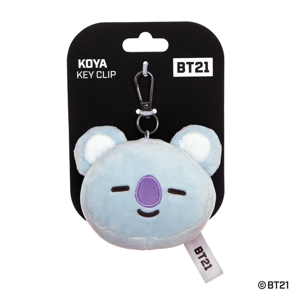 BT21, KOYA Plush Key Clip, 3.5In - Aurora World LTD