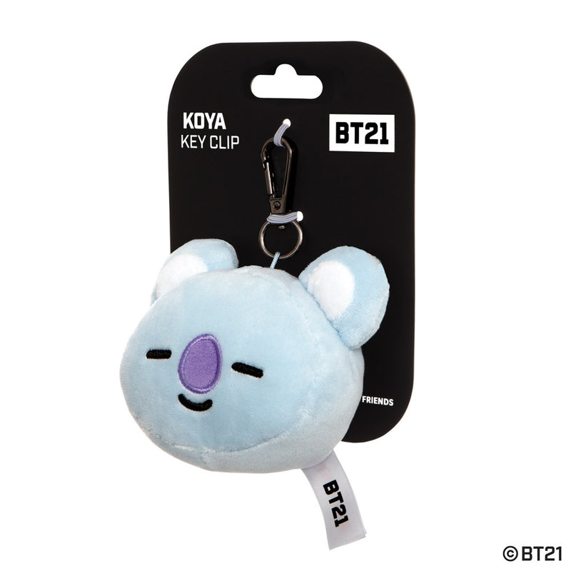 BT21, KOYA Plush Key Clip, 3.5In - Aurora World LTD