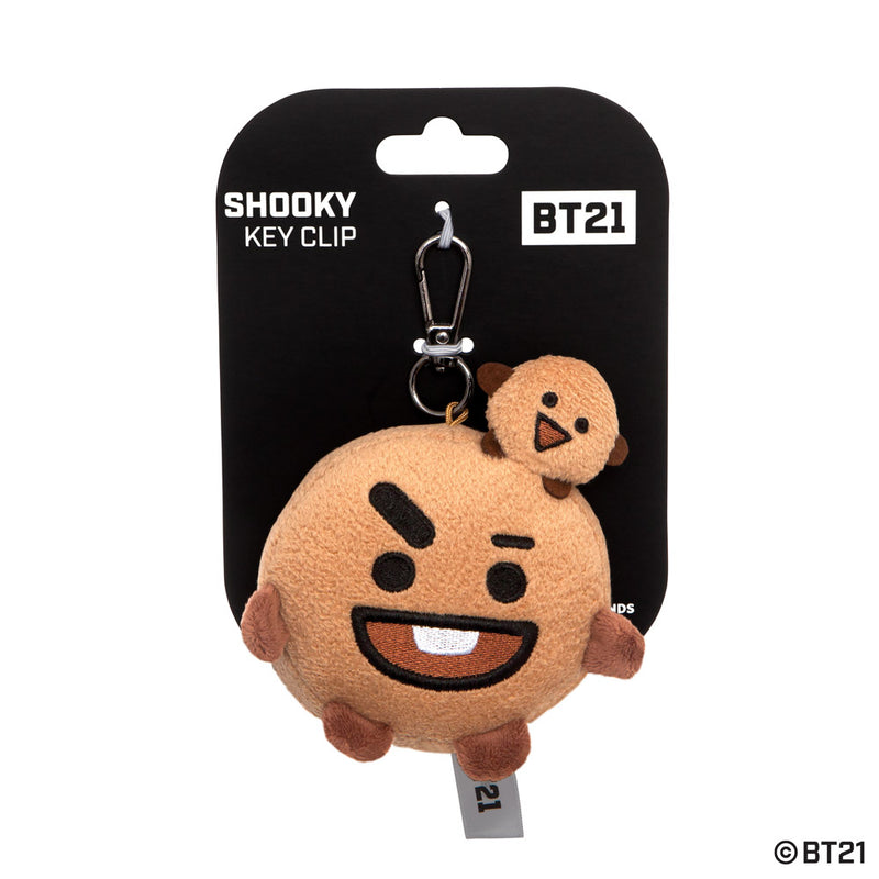 BT21, SHOOKY Plush Key Clip, 4In - Aurora World LTD