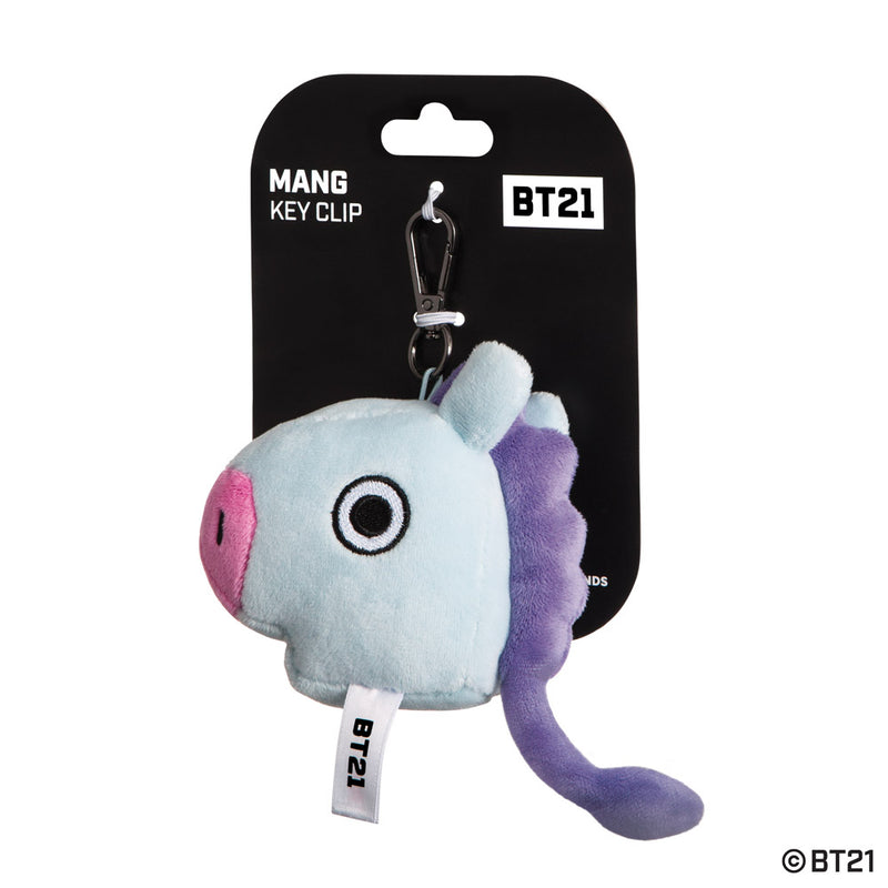 BT21, MANG Plush Key Clip, 4In - Aurora World LTD